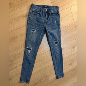 AERO High Rise Distressed Skinny Jeans Size 2